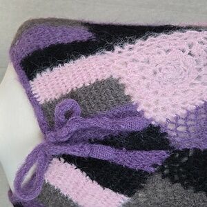 Romano Patchwork Boho Crochet Poncho - One Size